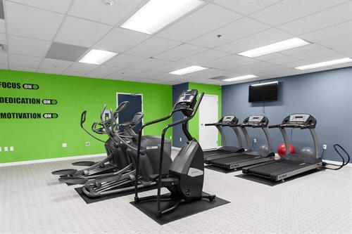 Cardio equipment in the gym