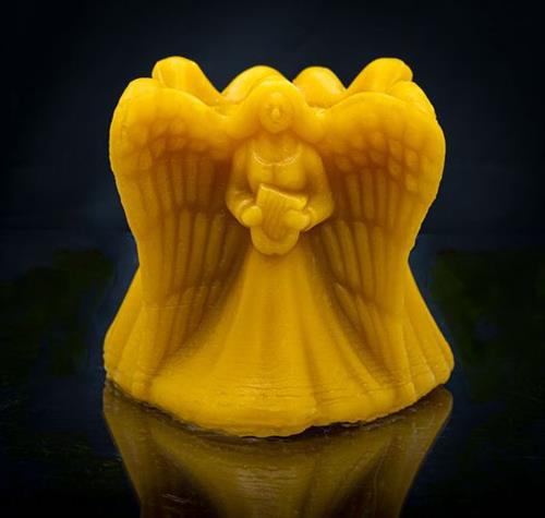 Three Angels Beeswax Pillar