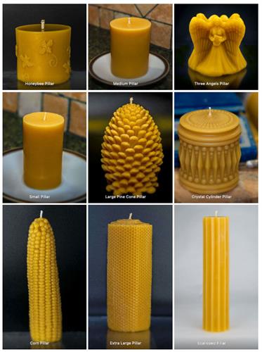 Our Beeswax Pillars 