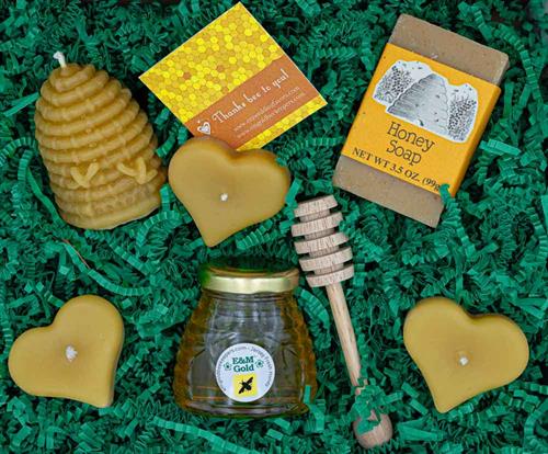 Small Honey and Beeswax Candle gift box