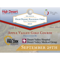 3rd Annual High Desert Regional Open Golf Tournament
