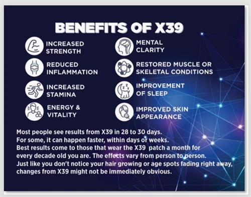 Benefits of X39