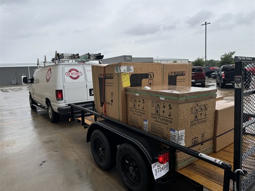 New Air Conditioning System Delivery