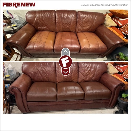 Before and after picture of redyed sofa cushions (3)