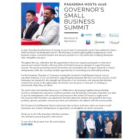 Pasadena Hosts Governor's Small Business Summit