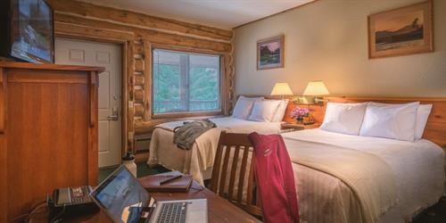 Comfortable rooms with Rustic Alaskan Elegance touches Comfortable rooms with Rustic Alaskan Elegance touches