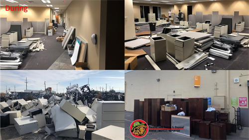12000 Sqft Office Clean Out_During