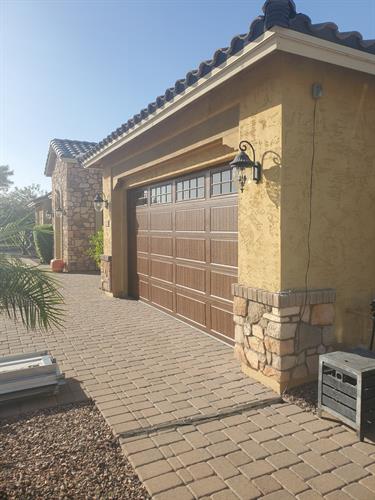 Doorlink Garage Doors with wood grain finish!