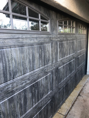 Slate Gray Clopay Garage Door. Very Unique color and Design.