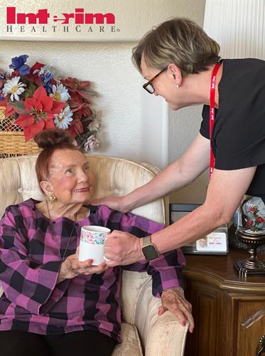 We love having the opportunity to help keep our clients in their homes. This wonderful lady, Corrine, is in her 90’s and is getting the best care from Abbe. Corrine is living her best life at home and loves to play Monopoly and Other Games with our Caregiver to keep her mind strong.  If you need someone for yourself or a loved one whether it’s after a surgery or long-term care. Please contact our Care team at (602) 607-0277 Interim HealthCare of Gilber, AZ