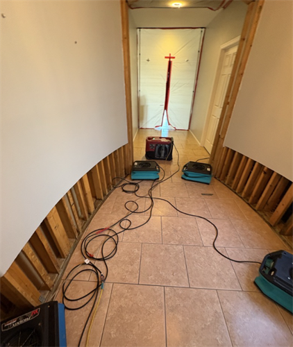 Demo complete and Drying