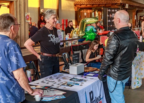 Sharing information at a Bike Night