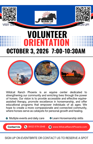 Volunteer Orientation October 3rd
