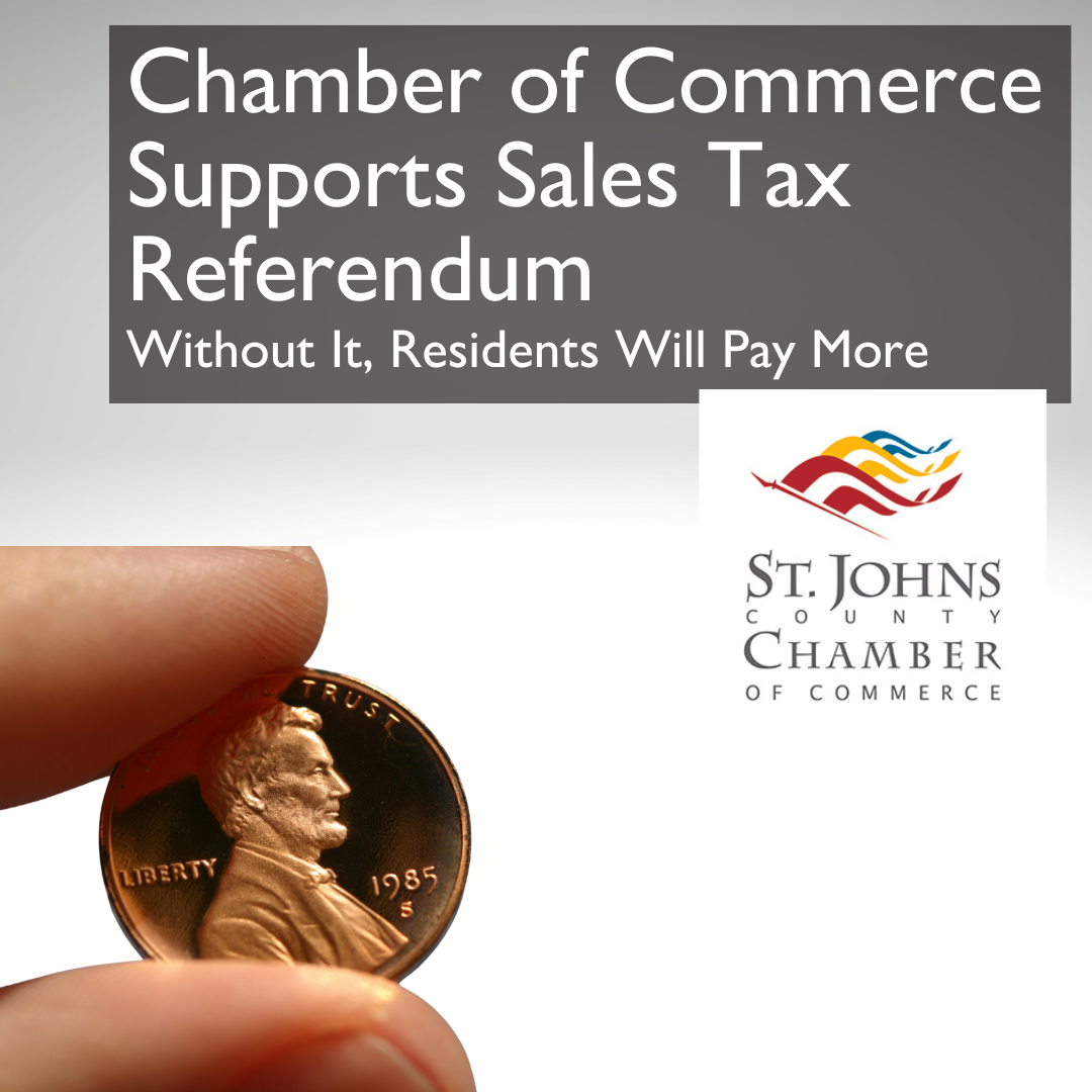 Image for St. Johns County Chamber of Commerce Supports Sales Tax Referendum
