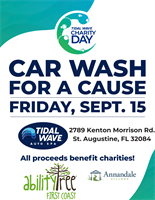News Release: Tidal Wave Auto Spa Partners with Ability Tree First Coast for 15th Annual Charity Day
