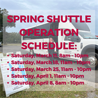 Free Park and Ride Spring Shuttle