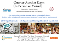 Quarter Auction Event (In-Person & Virtual)