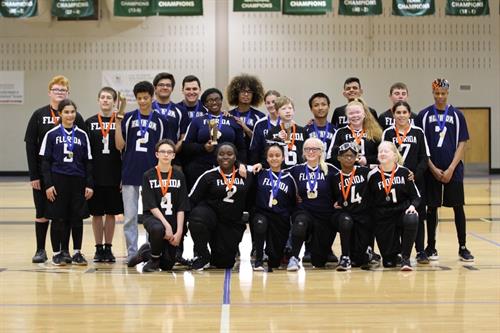 Boys and Girls Goalball teams winning 1st place at the USABA High School National Championships.