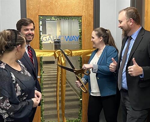 Ribbon cutting for new office