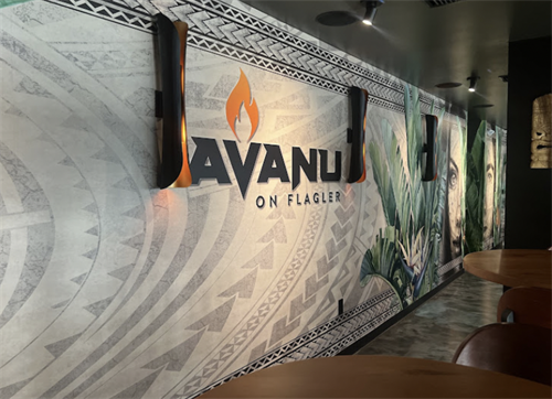 Avanu Polynesian Restaurant located on Flagler Ave, New Smyrna Beach, Florida