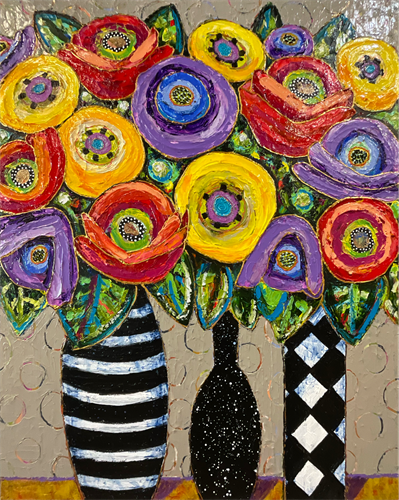 "Three Vases" by Maria Reyes Jones