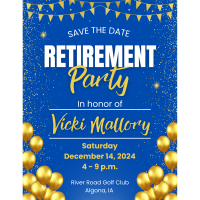 Retirement Party in Honor of Vicki Mallory