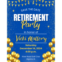 Retirement Party in Honor of Vicki Mallory