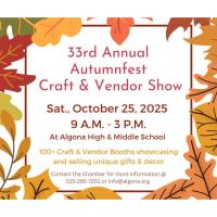 33rd Annual Algona Autumnfest Craft & Vendor Show