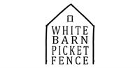 White Barn Picket Fence