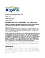 History comes to life at Founders' Day celebration