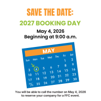 Booking Day for 2027 First Friday Coffee