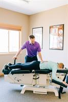 Dr. Jeremy provides flexion distraction/decompression treatment at Pinnacle Chiropractic and Rehab in West Fargo, ND. 