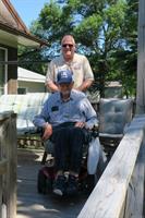 A senior maintains his home in rural Clay County