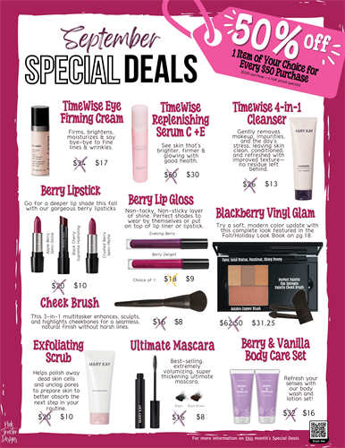 Do you like deals? Check out my Special Deals for this month.