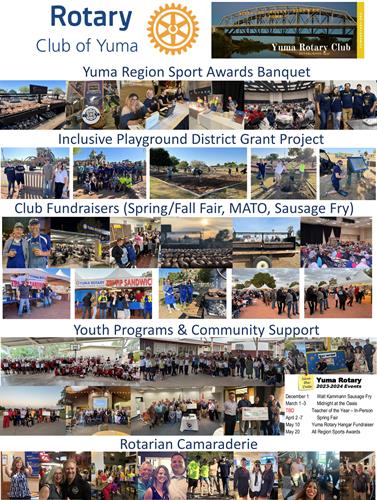 Yuma Rotary's impact on our community and international neighbors is great!