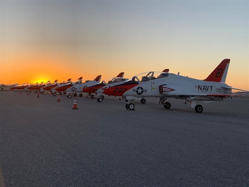 Navy Jets at Sunset