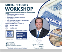Complimentary Educational Social Security Seminar! - July 19