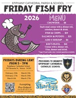 Epiphany Cathedral Friday Fish Fry 2026