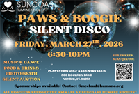 SECOND ANNUAL SILENT DISCO - PAWS & BOOGIE WITH THE SUNCOAST HUMANE SOCIETY
