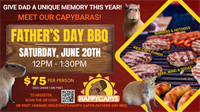 FATHER'S DAY BBQ WITH CAPYBARAS FOR THE FAMILIY