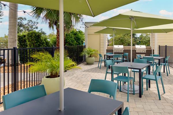 Outdoor Patio with BBQ Grills 