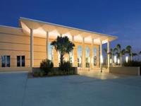 The Venice Performing Arts Center, beautifully lit at night!