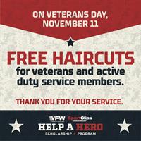 Sport Clips Haircuts of South Sarasota Recognize Veterans Day