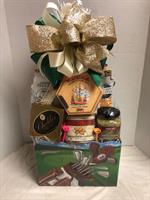 Golf themed gift basket