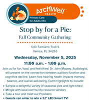 Stop by for a Pie: Fall Community Gathering