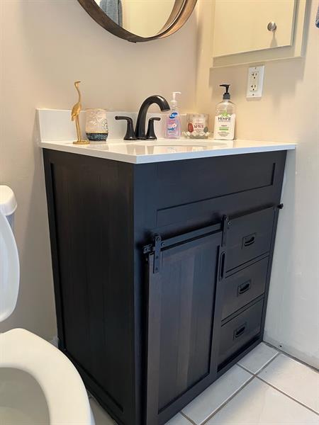 Bathroom vanity we installed