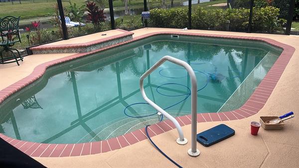 painted pool deck done by us