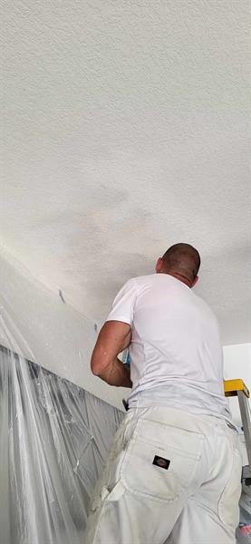 Ceiling repair. 