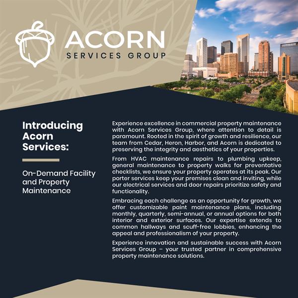 Acorn Facilities Maintenance keeping your properties running smoothly. 