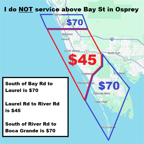 This is my basic service area for basic notary work